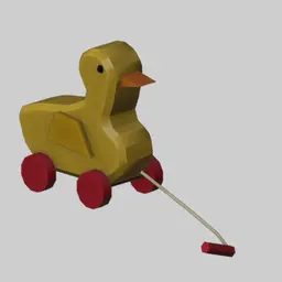 Wooden Duck Pull